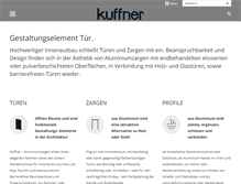 Tablet Screenshot of kueffner.de